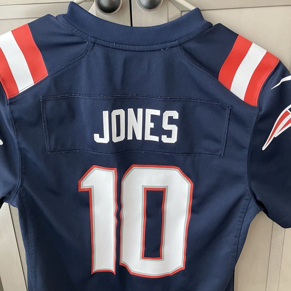 Mac Jones New England Patriots Nike Jersey Size Youth Medium 10/12 On Field